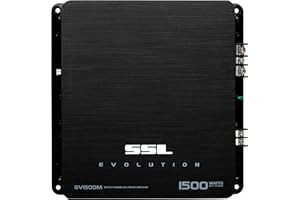 Sound Storm Labs EV1500M Evolution 1500 Watt, 2 Ohm Stable Class A/B, Monoblock, MOSFET Car Amplifier with Remote Subwoofer C