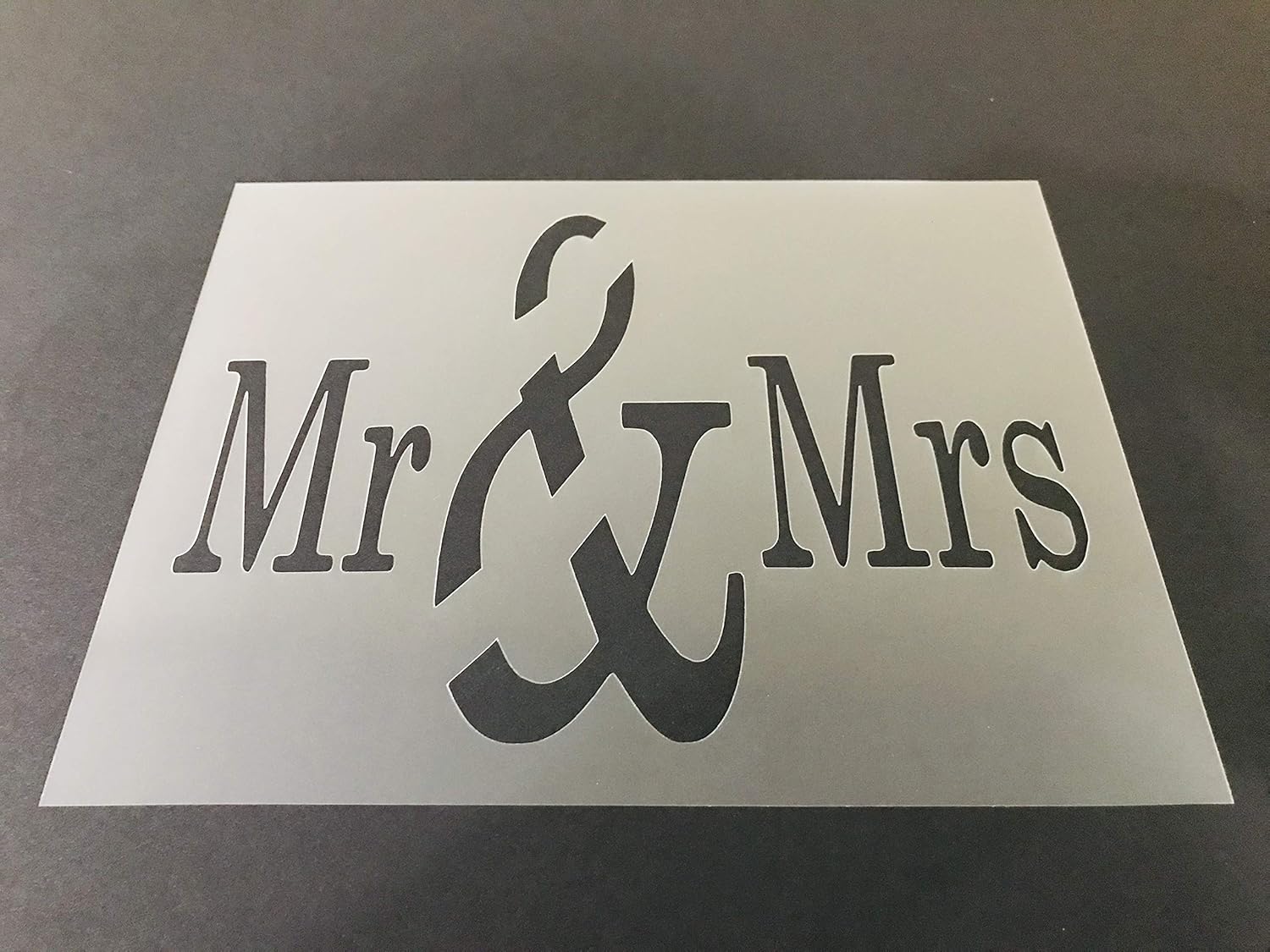 amazoncom mr mrs stencil 1 reusable 10 mil thick 8in x 105in