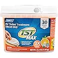 Camco TST Ultra-Concentrated Orange Citrus Scent RV Toilet Treatment Drop-Ins, Formaldehyde Free, Breaks Down Waste And Tissu