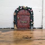 FHFY Garden Fairy Door 11 cm Tall Resin Rustic Decorative Micro Door view 3