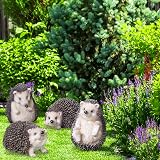 Pelle & Sol Hedgehog Garden Ornaments Set of 4 Polyresin Outdoor Statues view 9
