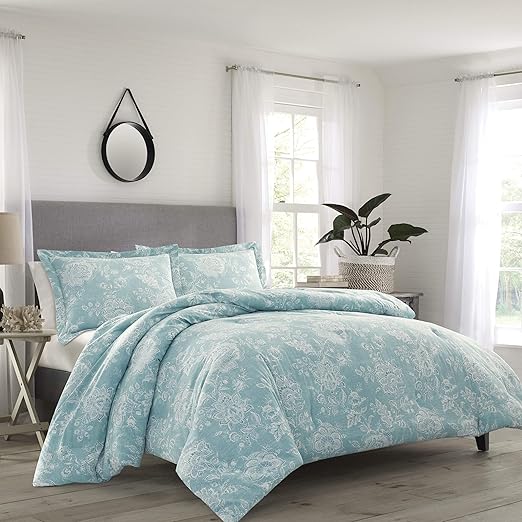 Tommy Bahama Tidewater Jacobean Duvet Cover Set, Queen