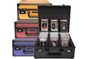 PANOPPLY Slab Armor 120+ 3 Row Psa Graded Card Storage Box Graded Card Case Psa Slab Case for Graded Cards Psa Card Case Baseball Card Cases for Sports Cards Storage Sports Card Case (Black)