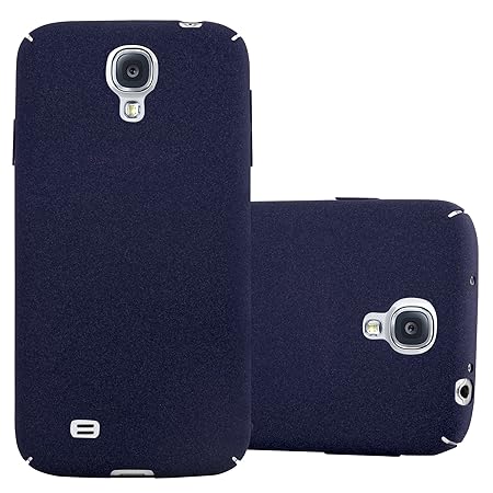 Cadorabo Hülle für Samsung Galaxy S4 - Hülle in Frosty BLAU – Hardcase Handyhülle im matten Frosty Design - Schutzhülle Bumpe