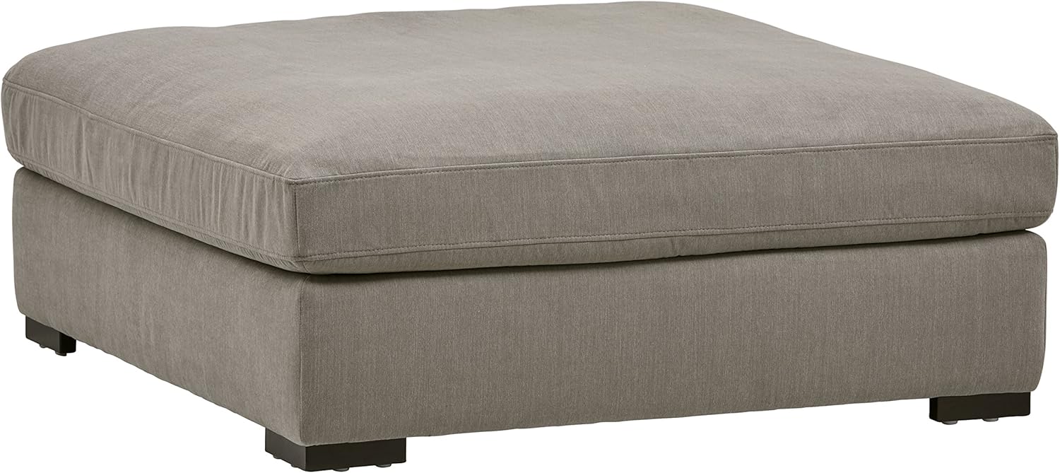  Brand – Stone & Beam Lauren Down Filled Oversized Ottoman with Hardwood Frame, 46.5"W, Slate: Kitchen & Dining