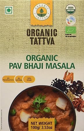 Organic Tattva Pav Bhaji Masala, 100g