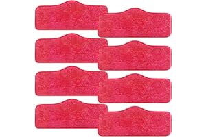 MalhSlix 8 Pack Microfiber Replacement Steam Mop Pads Compatible for Schenley Steam Mop Cleaner, Washable and Reusable Replacement Mop Pads