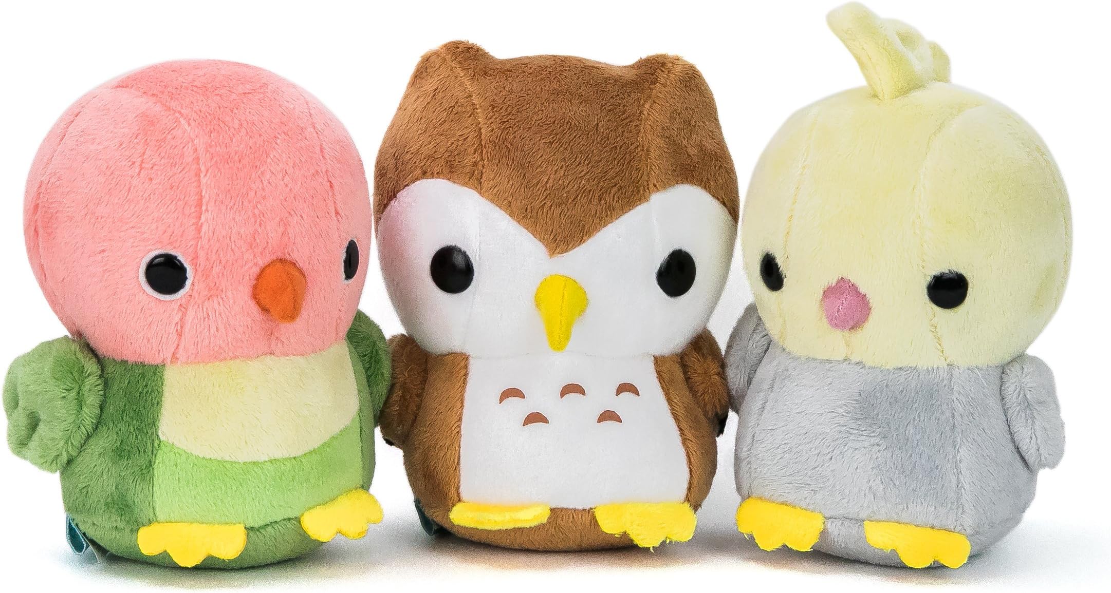 Bellzi Bird Bundle Cute Stuffed Animal Plush Toy - Adorable Soft Bird Toy Plushies and Gifts - Perfect Present for Kids, Babies, Toddlers - Owli, Chicki, and Lovi