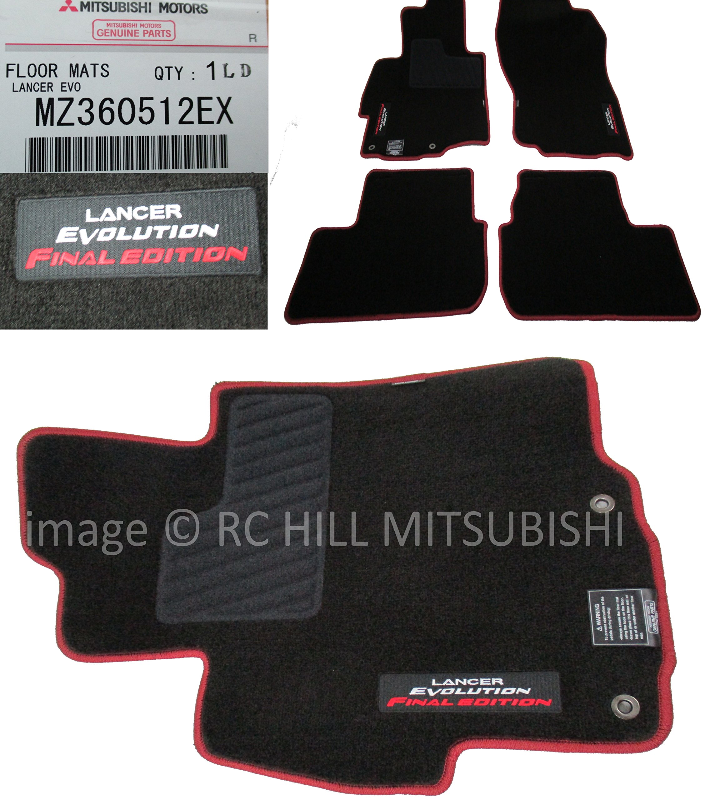 Mitsubishi Last Sets! Final Edition Lancer Evolution EVO X Floor MATS