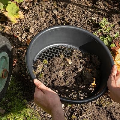 Hardys Large Plastic Garden Sieve Heavy Duty Mesh 35cm 1cm Holes