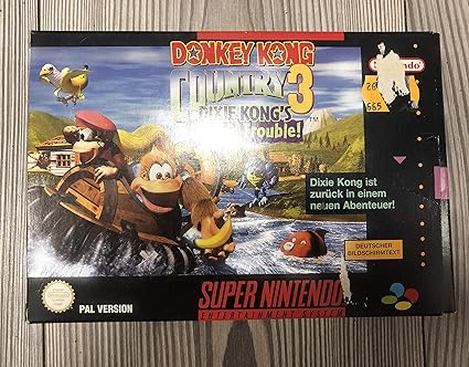 Amazon Com Donkey Kong Country 3 Dixie Kong S Double Trouble Nintendo Super Nes Unknown Video Games