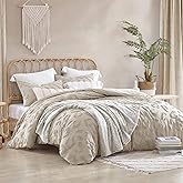 Peri Home 100% Cotton 3-Piece Comforter and Sham Set, Linen Chenille Leopard, King