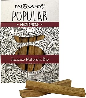 Natürlicher Weihrauch Palo Santo Stäbchen Variante Popular Ayabaca – Zertifiziertes und natürliches Palo Santo Holz Bursera Graveolens - 80 gr.