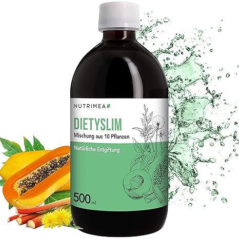 DietySlim Detoxkur - Entgiften, Entschlacken, Entwässern - Diuretika Vegan - 6 Wöchige Entgiftungskur - Natürlich Körper entg