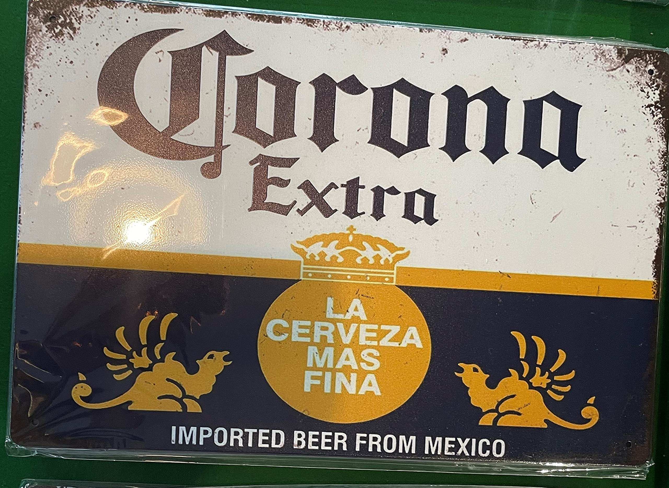 man cave, she shed, home office, workshop, bar, pub, tin sign (corona extra)