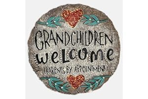 GARDY Outdoor/Garden Stepping Stones - Grandma and Grandpa Gifts - Great Grandma Gifts (Grandparents Day Gift Grandchildren Welcome Home)