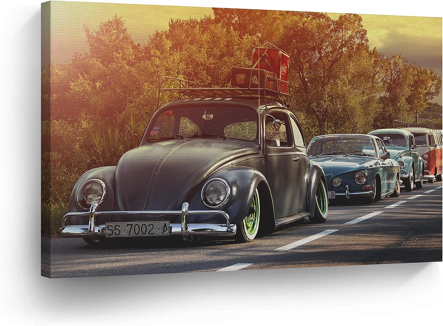 Amazon Com Sunset Many Volkswagen Vw Beetle Bug On The Street