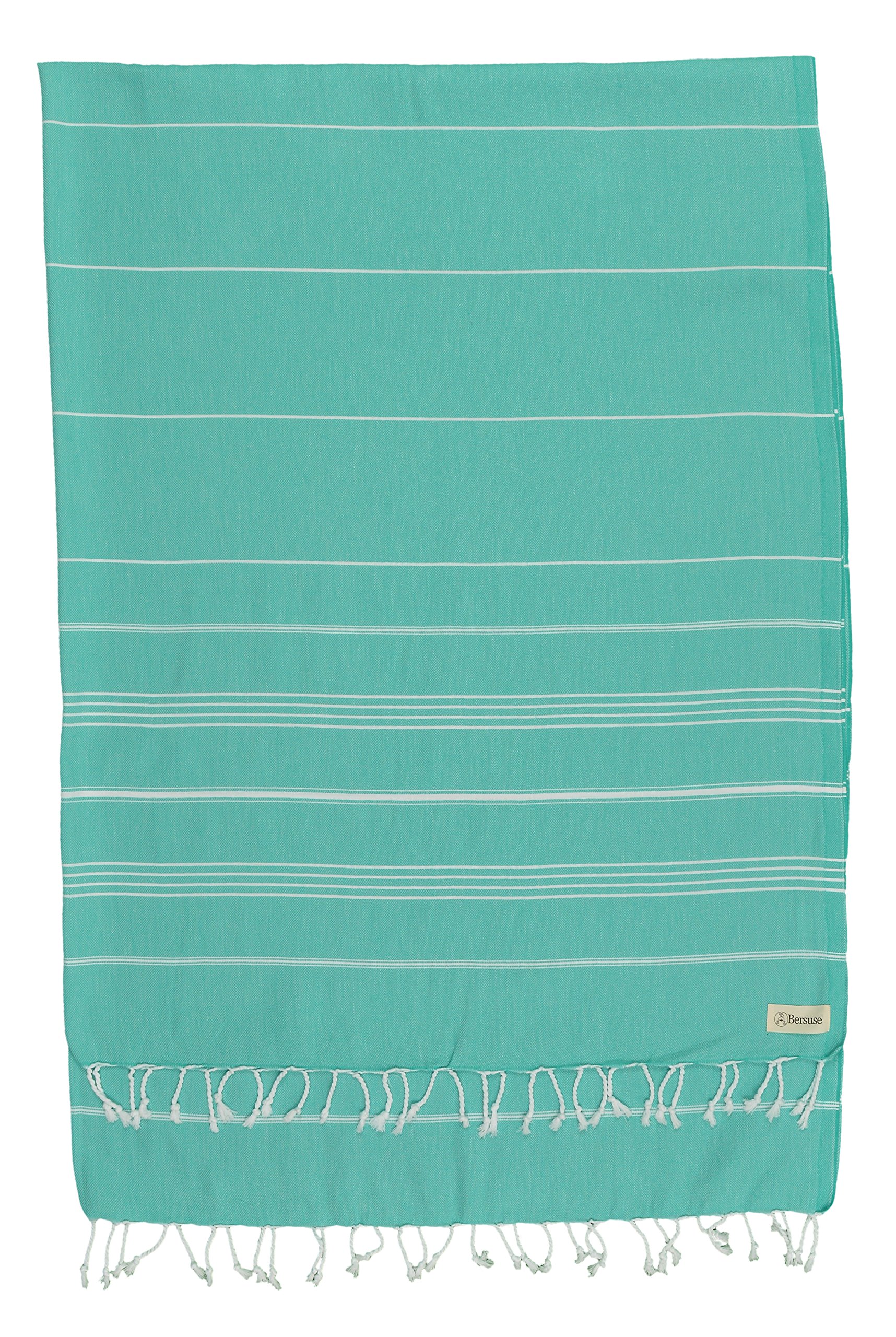 Bersuse 100% Cotton - Anatolia XXL Blanket Turkish Towel - Mint Green