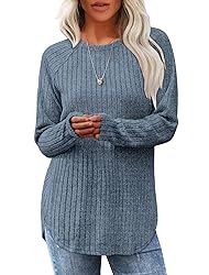 Saloogoe Long Sleeve Shirts for Women Lightweight