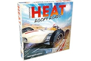 Asmodee Heat: Rocky Roads Board Game Expansion - 2 New Tracks, 1966 Championship Season, Sliding Skirts Mechanic & New Cards,