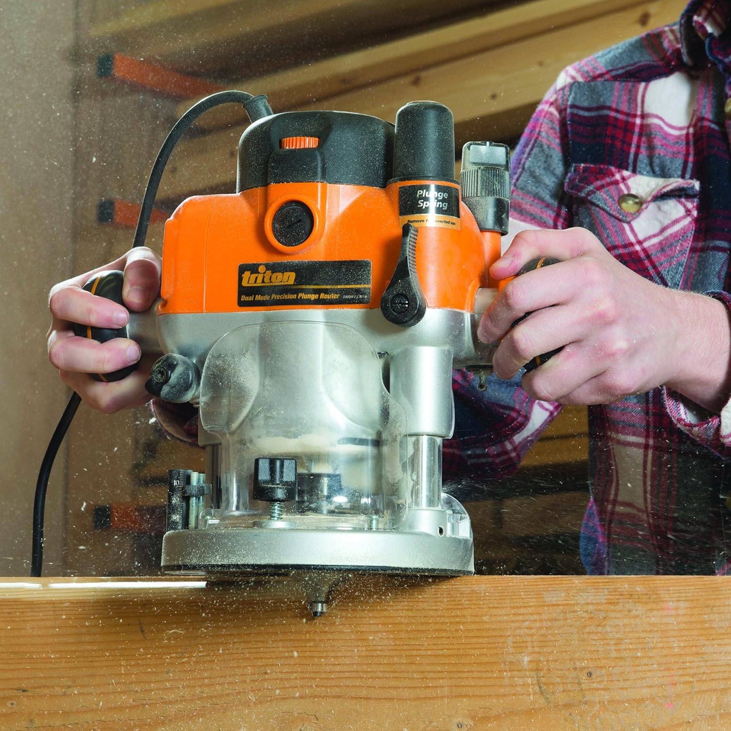 Triton TRA001 31/4 HP Dual Mode Precision Plunge Router