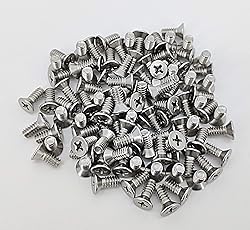 FixtureDisplays® 10-24 X 7/16" Stainless Flat Head