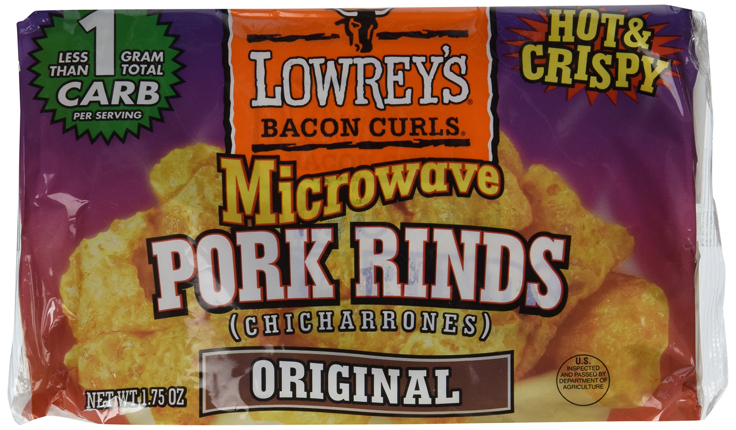 Lowrey's Bacon Curls Microwave Pork Rinds (Chicharrones