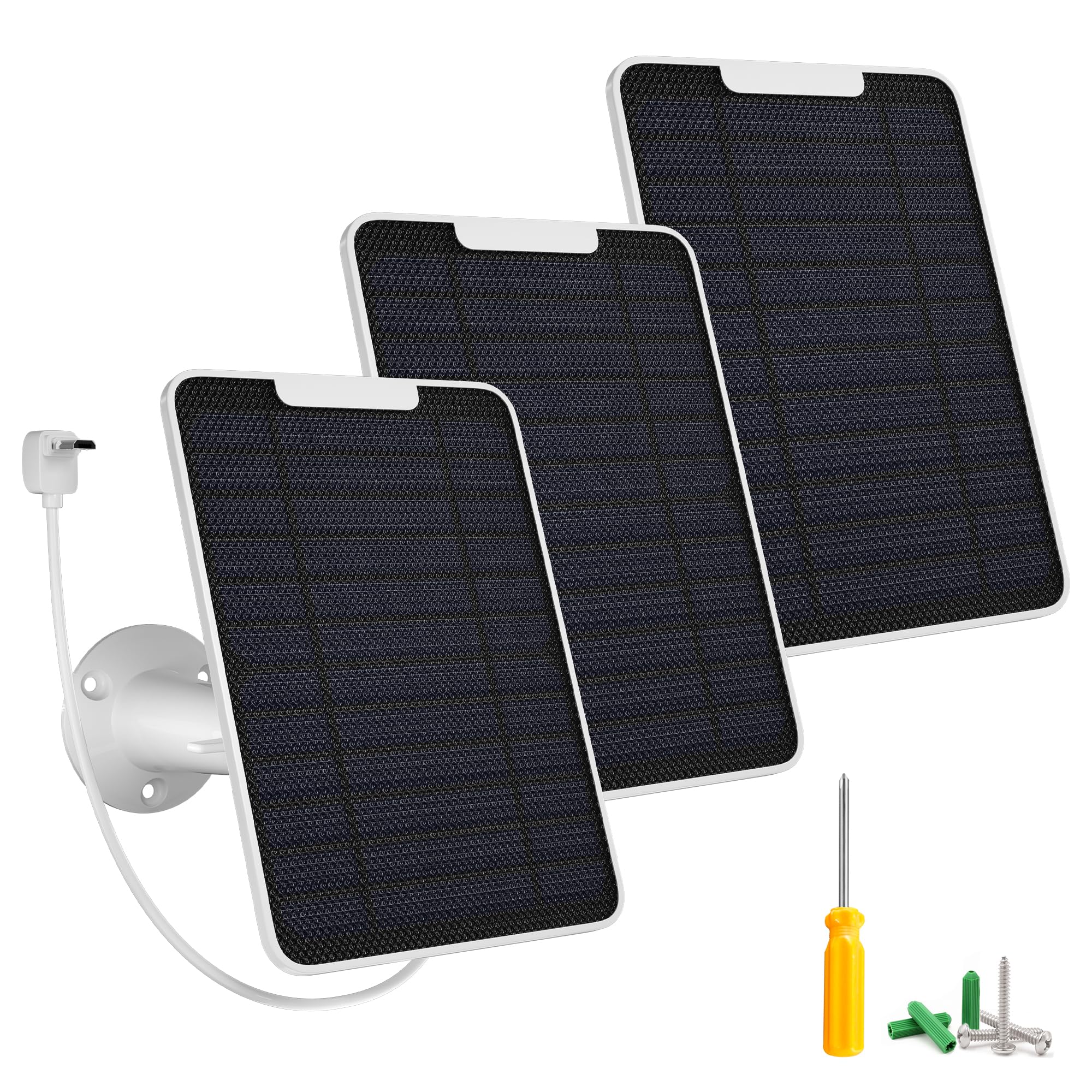 Pannello Solare Da 5W Per Arlo Essential Outdoor/Spotlight XL – Carica USB-C IP65 Con Cavo Da 3m
