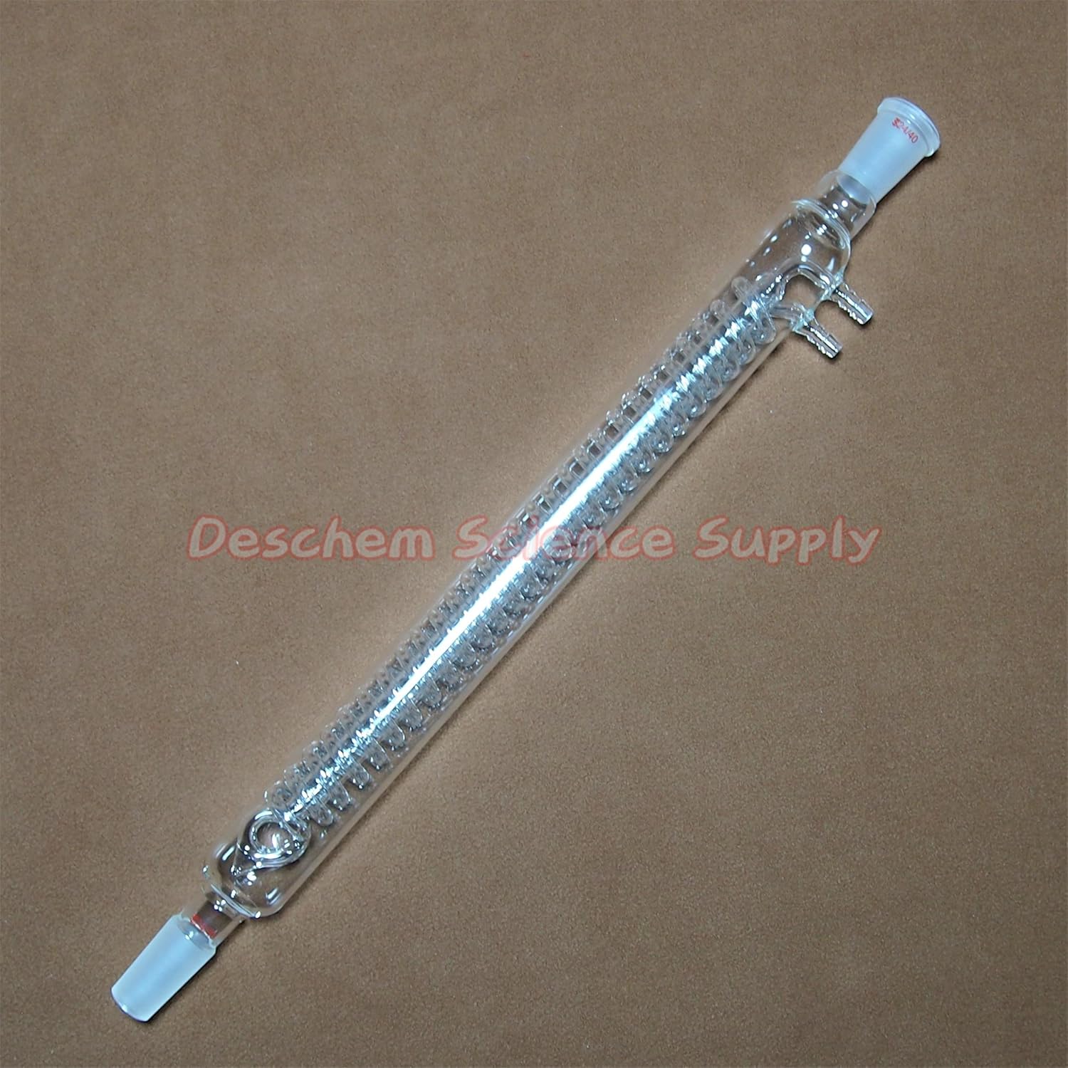 Deschem 500mm,24/40,Glass Spiral Reflux Condenser,Coil Condenser,Lab