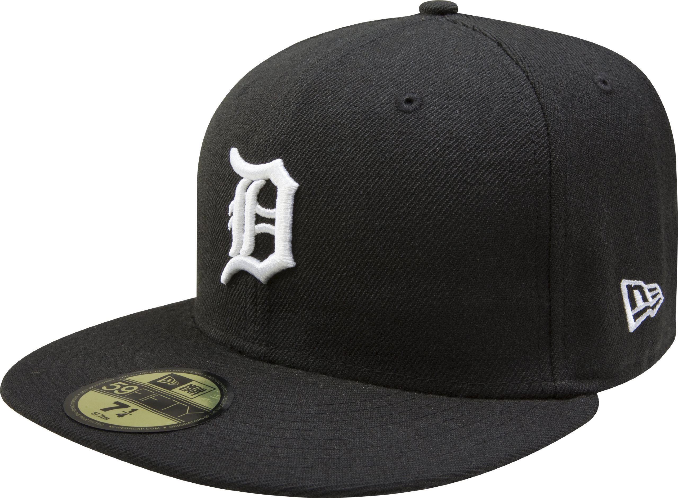 MLB Black with White 59FIFTY Fitted Cap