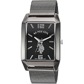 Accutime U.S. Polo Assn. Classic Men's Quartz Metal and Alloy Watch, Color:Black (Model: USC80383)