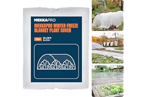 MEKKAPRO Plant Outdoor Blanket, Frost Cloths for Outdoor Plants, UV Resistant, 30gsm, Greenhouse Blanket Cover, Durable, Gard