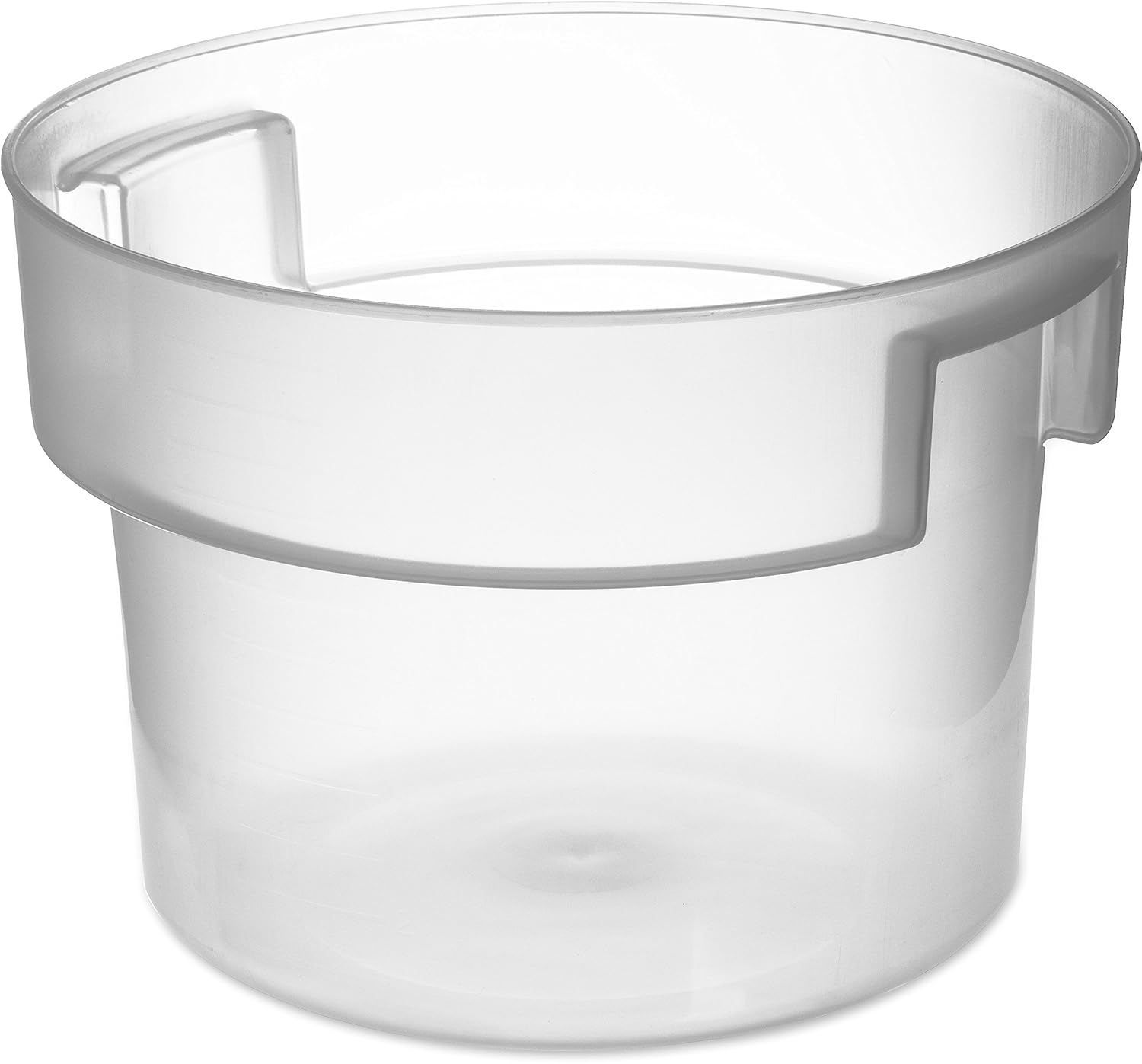 Carlisle 120530 BPA-Free Bains Marie Round Storage Container, 12 Quart, Clear