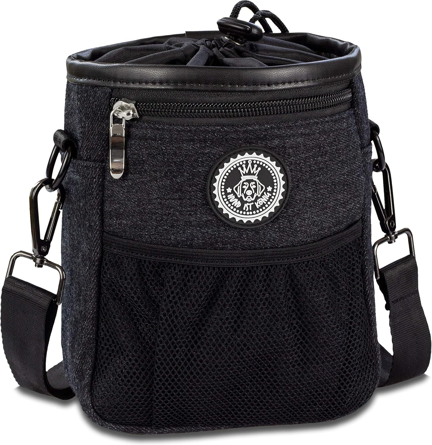 Sac Banane Multifonction Pour Chien - Avec Poche Amovible, Distributeur De Sacs à Crottes Et Sangle Réfléchissante