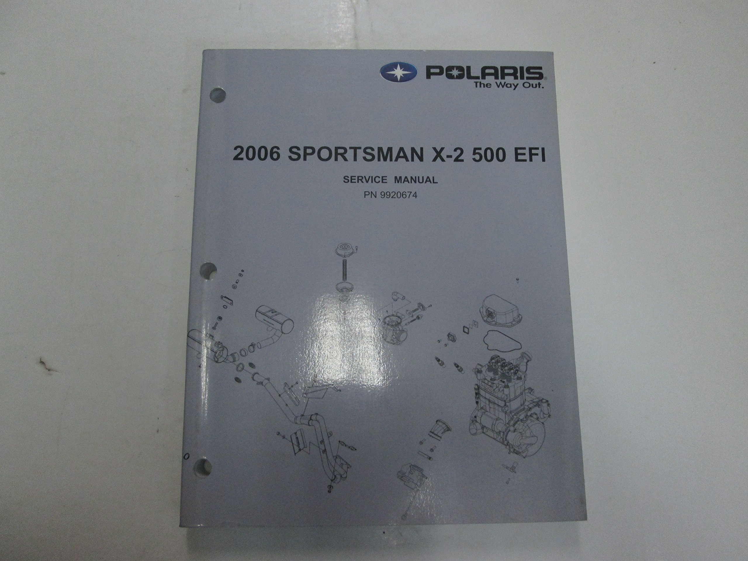 2006 Polaris Sportsman X-2 500 EFI Service Repair Manual MINOR STAINS  FACTORY 06 Paperback – 2005