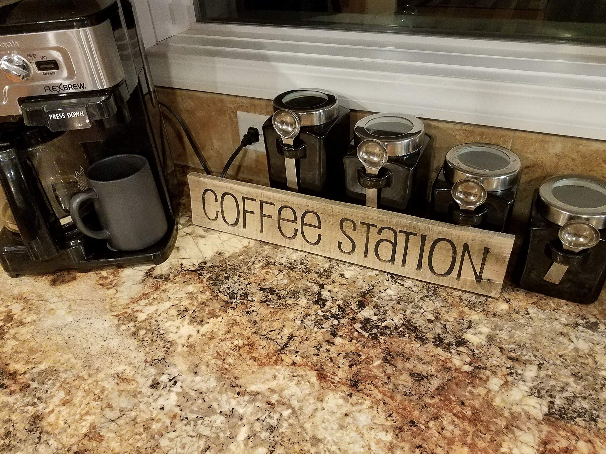 Coffee Station Wood Plaque Sign Coffee Station Kitchen Decor Pallet Wood Plaque Sign Coffee Wood Plaque Sign Coffee Bar Wood Plaque Sign Coffee Bar Home Decor Cafe Wood Plaque Sign Rustic