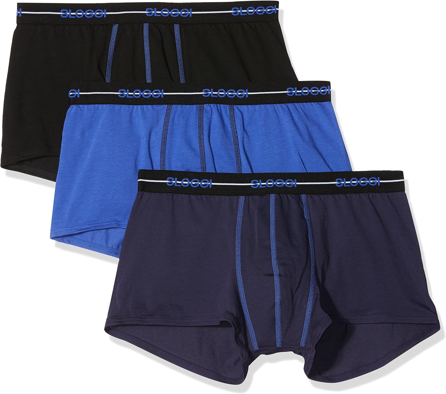 Sloggi Mens 10074006 Start Hipster Boxer Shorts Pack Of 3 At