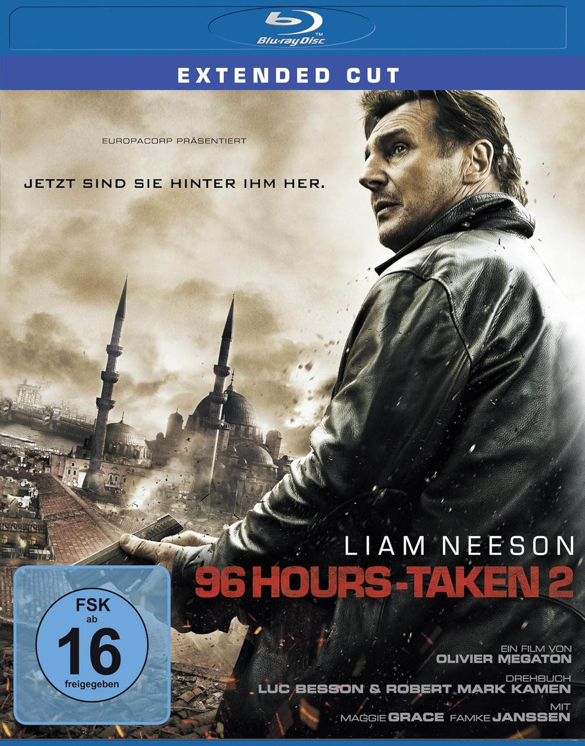 96 Hours Taken 2 Extended Cut Blu Ray Amazon De Neeson Liam Grace Maggie Janssen Famke Serbedzija Rade Megaton Olivier Neeson Liam Grace Maggie Dvd Blu Ray