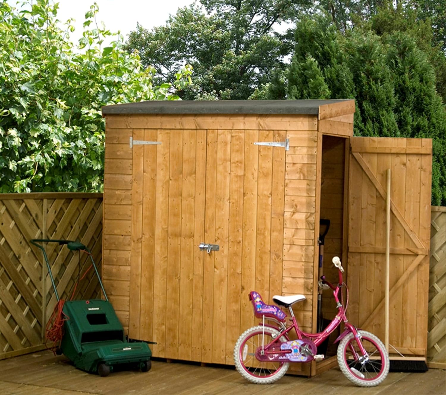 6 ft W x 2'5" ft D Wooden LeanTo Shed Amazon.co.uk Garden & Outdoors