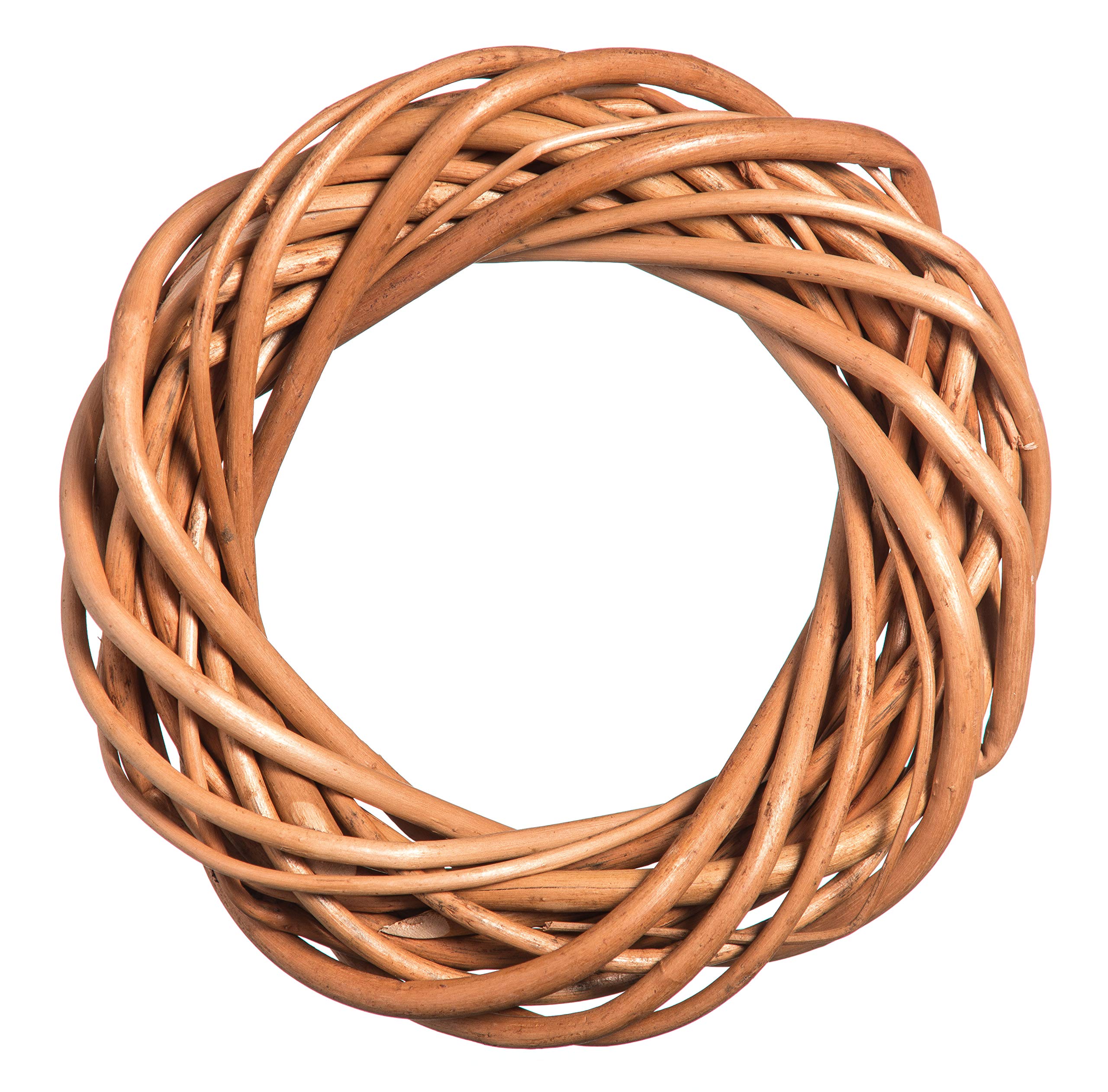 Prestige Wicker Natural Willow Chunky Wreath 10cm