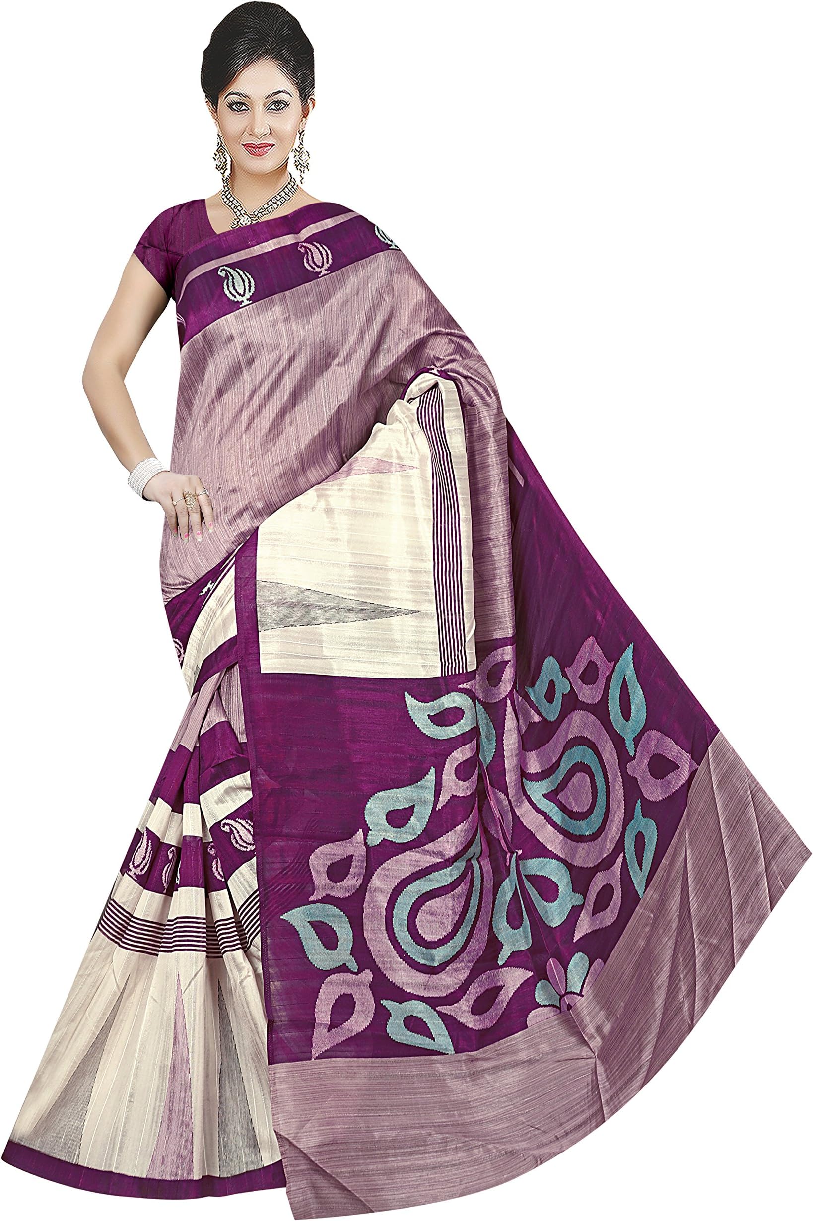 Winza Designer Women's Cotton Silk Saree with Blouse (1133+ variation)