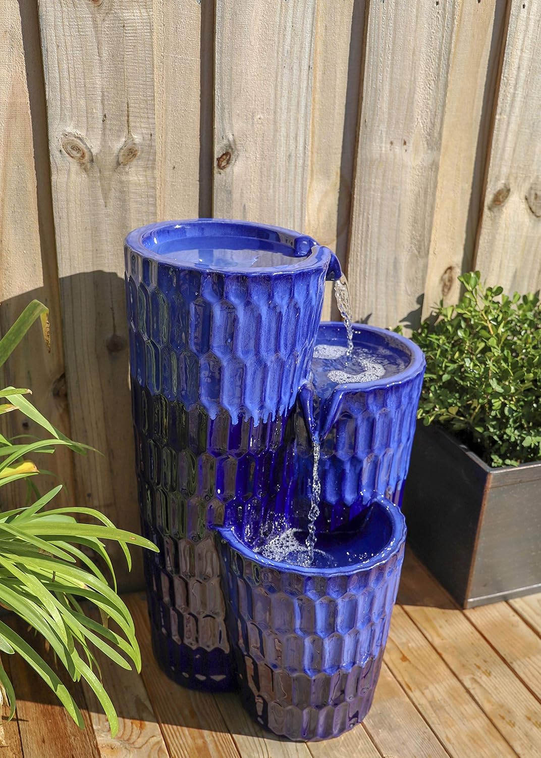 Kenroy Home 51078CB Nueva Fountains, Cobalt : Garden & Outdoor