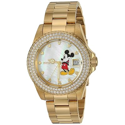 Invicta Womens Disney Limited Edition Quartz Watch with Stainless-Steel Strap