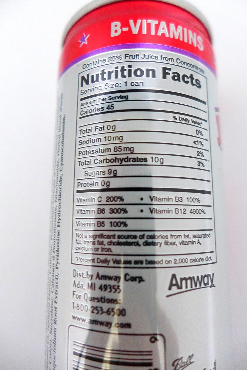 Xs Energy Drink Nutrition Label 1stadenium