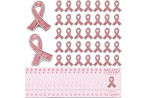 SINCCO 25/50/100 Sets Breast Cancer Awareness Pins, Pink Ribbon Enamel Lapel Pins Bulk Breast Cancer Awareness Item Accessories for Cancer Survivior Women Decoration Gift