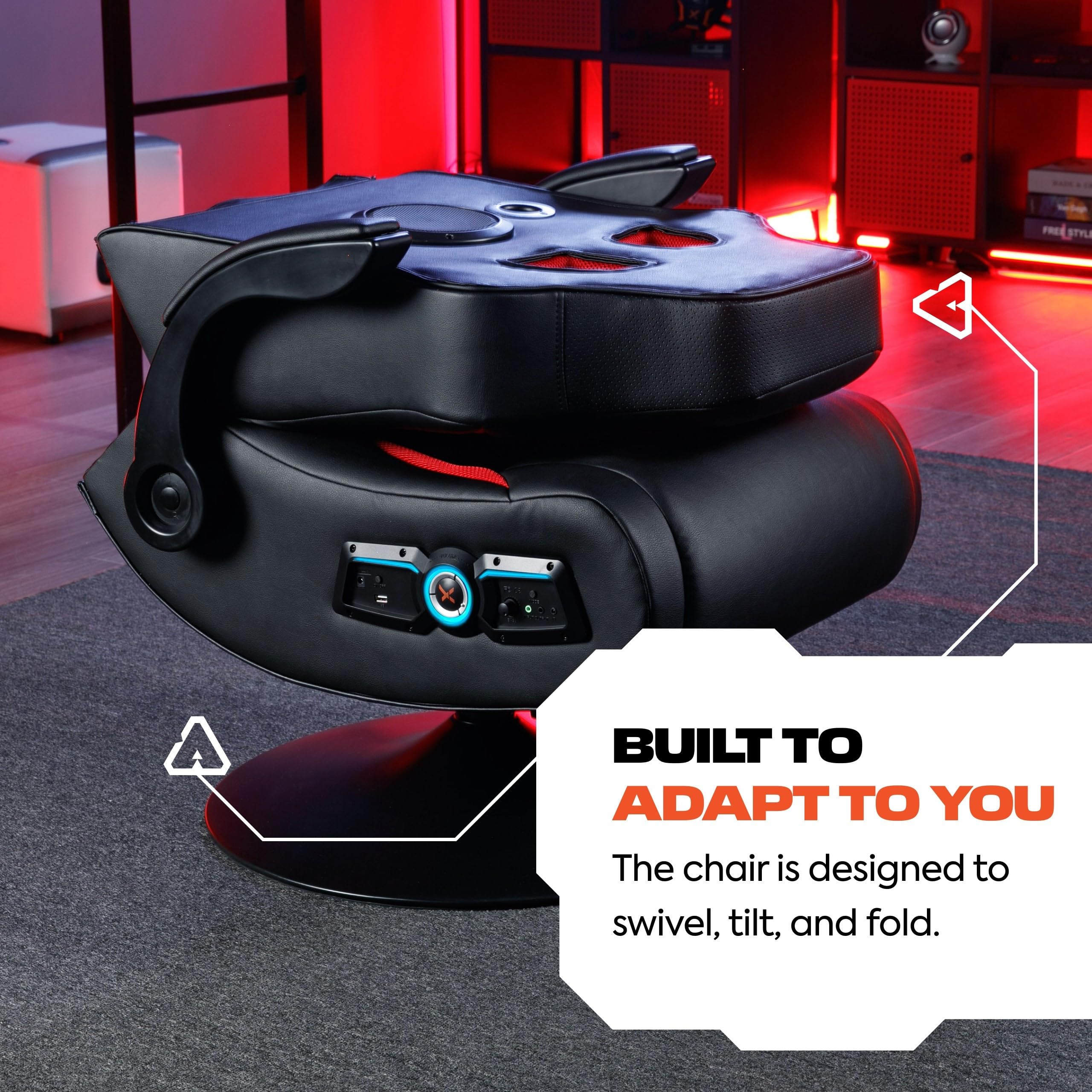 X Rocker Vibe 2.1 Bluetooth Pedestal Gaming Chair, With Wireless Audio