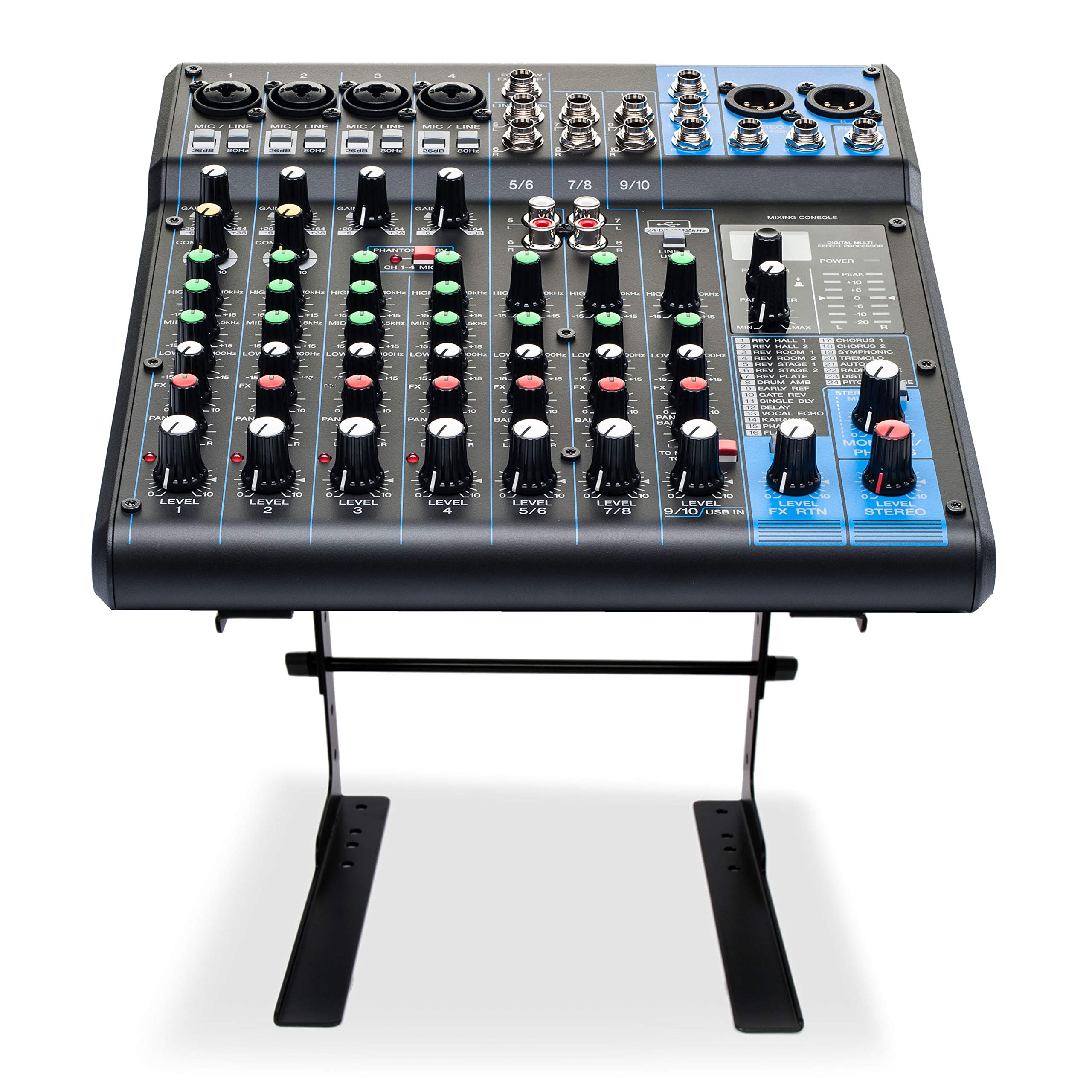 Pyle Portable Adjustable Laptop Stand 6.3 to 10.9 Inch AntiSlip