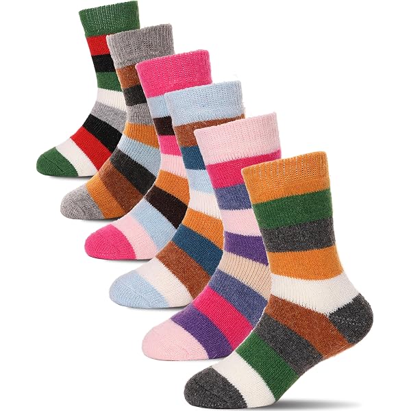 Chaussettes Laine Mérinos Enfant Vihir - Lot 4 Paires | Pour Sport Hiver