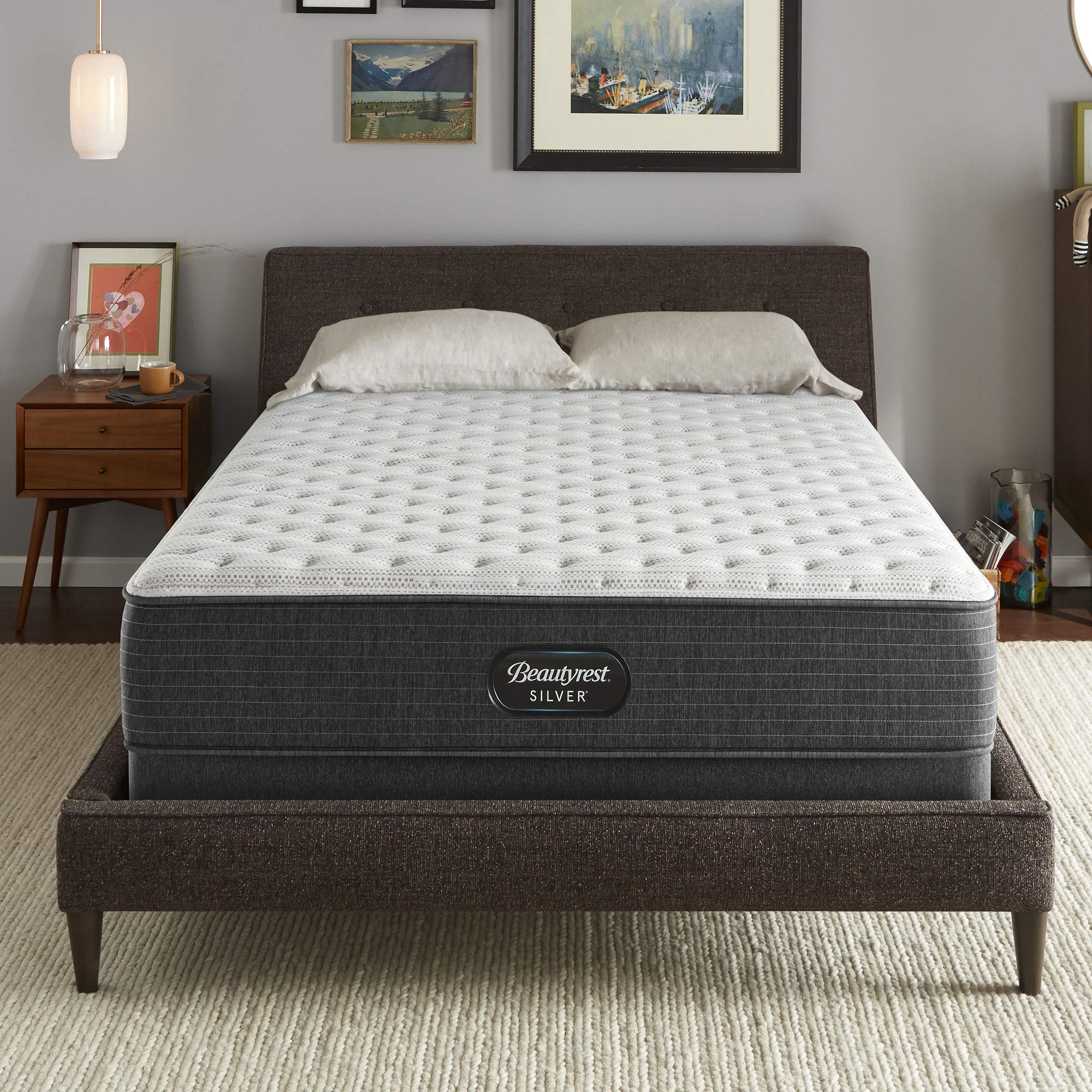 Photo 1 of Beautyrest Silver BRS900 12” Extra Firm Queen Mattress, Cooling Technology, Supportive, CertiPUR-US, 100-Night Sleep Trial, 10-Year Limited Warranty, White