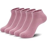 SERISIMPLE Ultra-Thin Comfort Viscose Bamboo Mesh Ankle Socks for Women -Breathable Lightweight Low-Cut Socks 5 Pairs